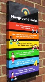 Box Tray Play Area School Signs